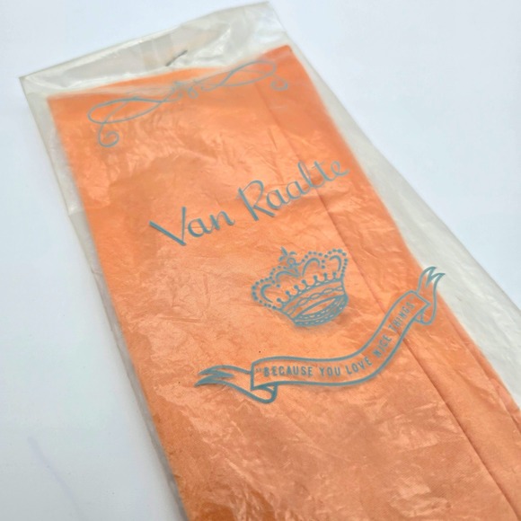 Van Raalte Accessories - Vintage Van Raalte Peach Coral Long Evening Gloves Retro Deadstock Sealed